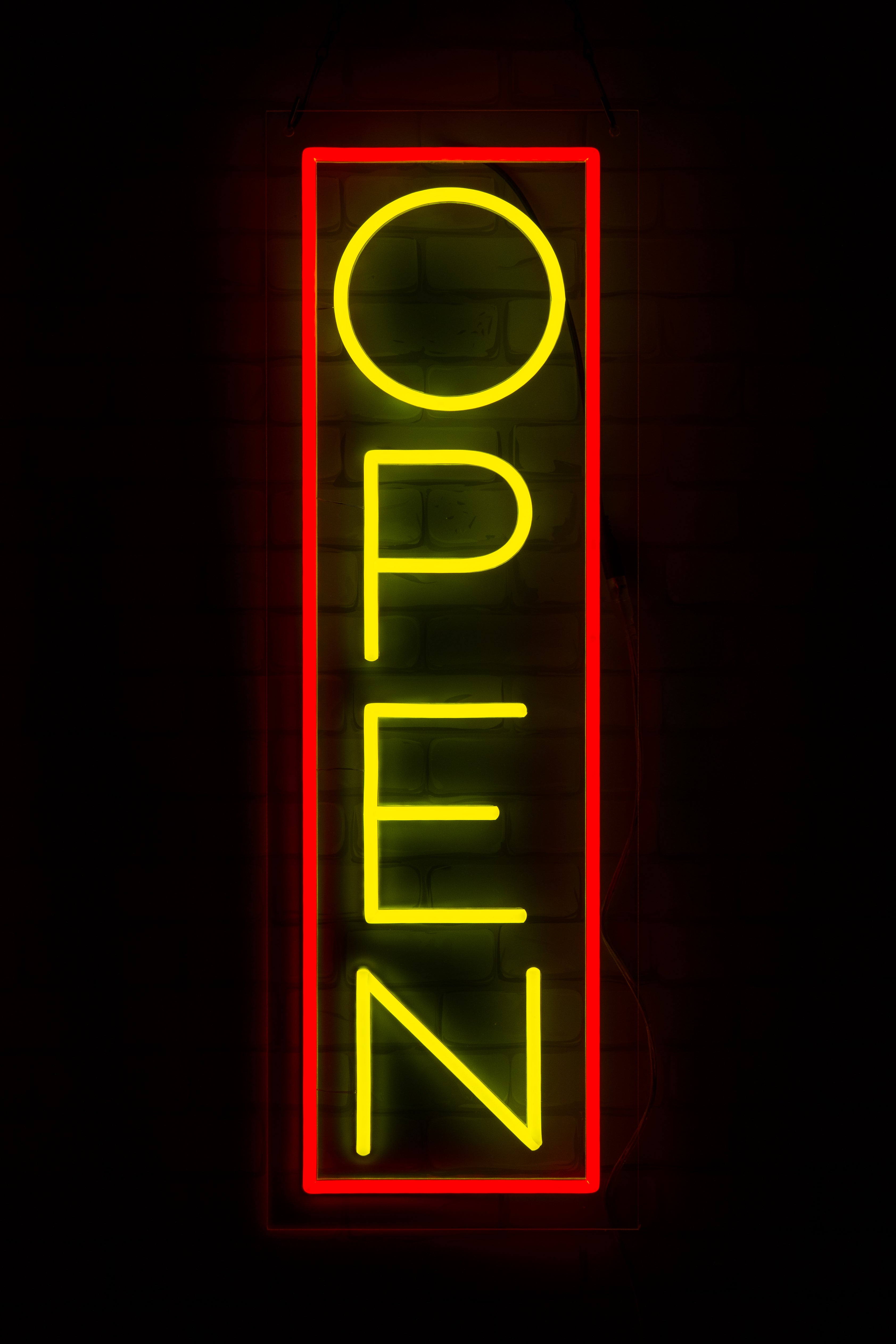 Vertical OPEN Neon